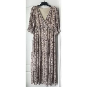 EUC- Jodifl - Bell sleeve, flowy, ankle length dress- worn once